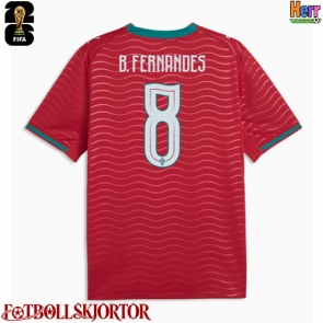 Portugal Bruno Fernandes #8 Hemmatröja VM 2026 Kortärmad